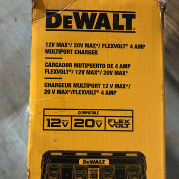 DEWALT 12V MAX/20V MAX/FLEXVOLT 4 Amp Multiport Charger