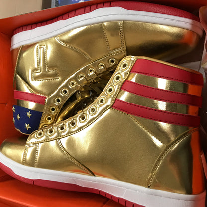 Donald Trump Gold Shoes 2024 Never Surrender High Top Sneaker