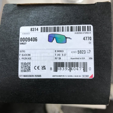 Oakley Sutro Sunglasses - Prizm Jade Lenses / Black Ink Frame