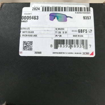 Oakley Sutro Lite Court Sunglasses - Prizm Road Jade Lenses / Matte Black Frame