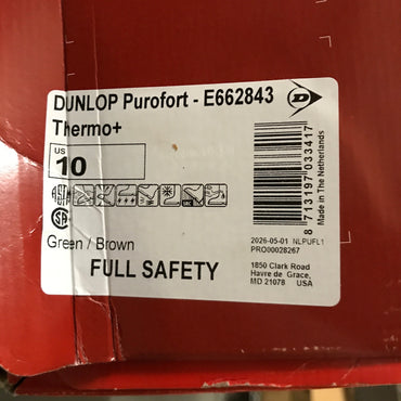 Dunlop Purofort Thermo+ Full Safety Green/Brown