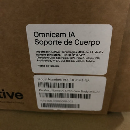 Motive AI Omnicam Body Mount - Black