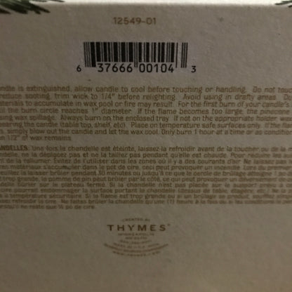 Thymes Frasier Fir Petite Molded Pinecone Candle