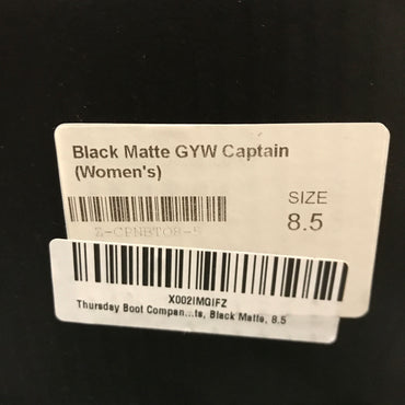 Thursday Boot Co. Captain Boots (Women's) - Black Matte
