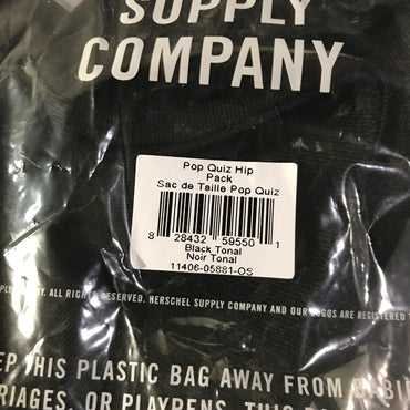 Herschel Supply Co. Pop Quiz Hip Pack 3.5L - Black Tonal