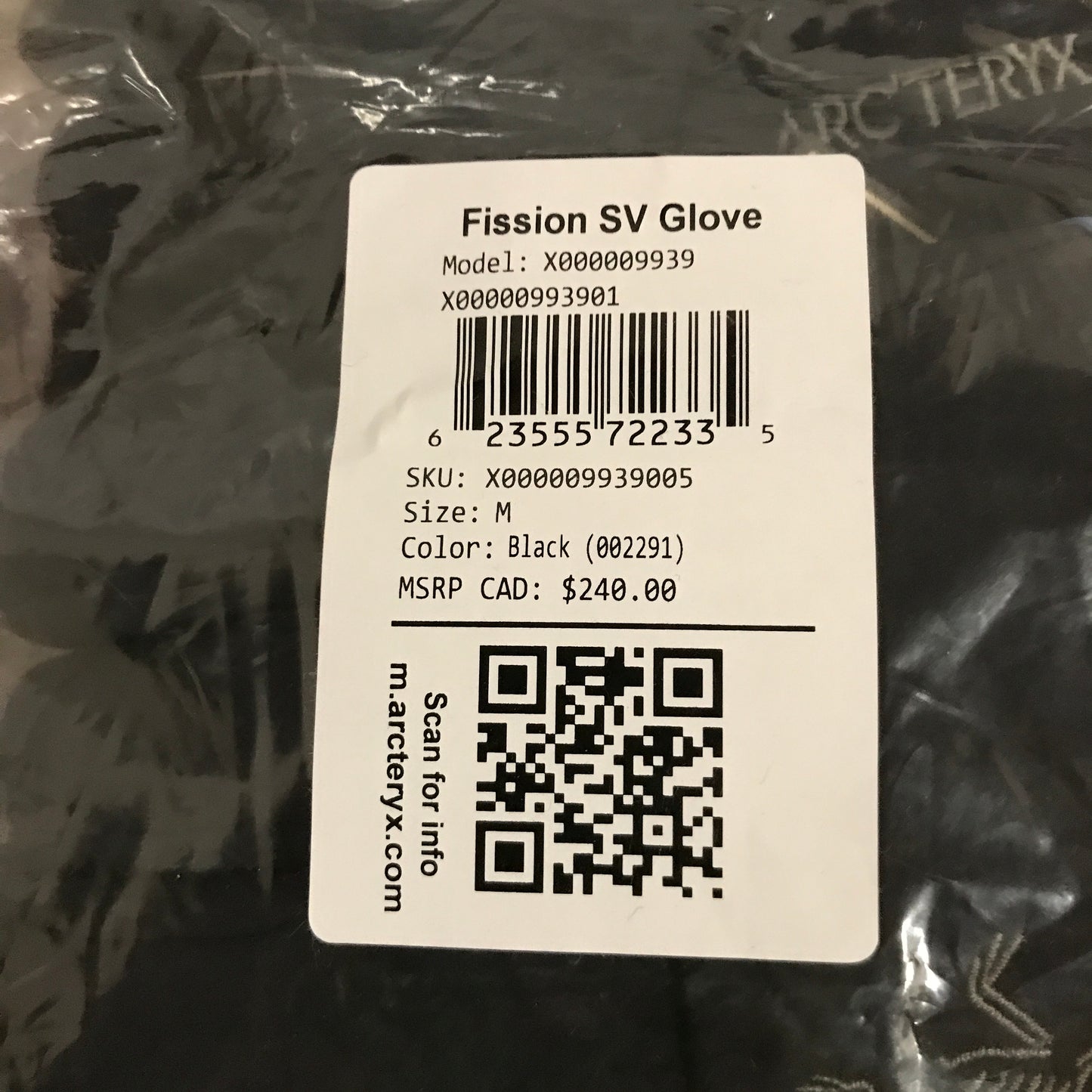 Arc'teryx Fission SV Glove - Black