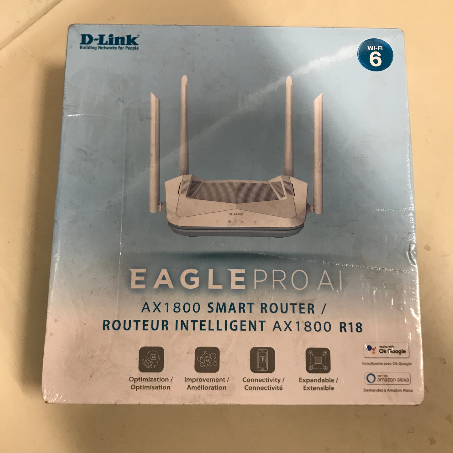 D-Link Eagle Pro AI AX1800 Smart Wi-Fi 6 Router (R18)