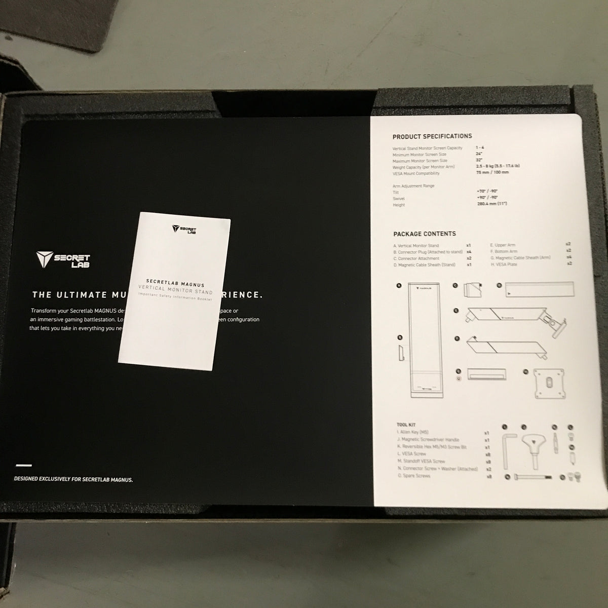 Secretlab MAGNUS Vertical Monitor Stand Setup - 4 monitor