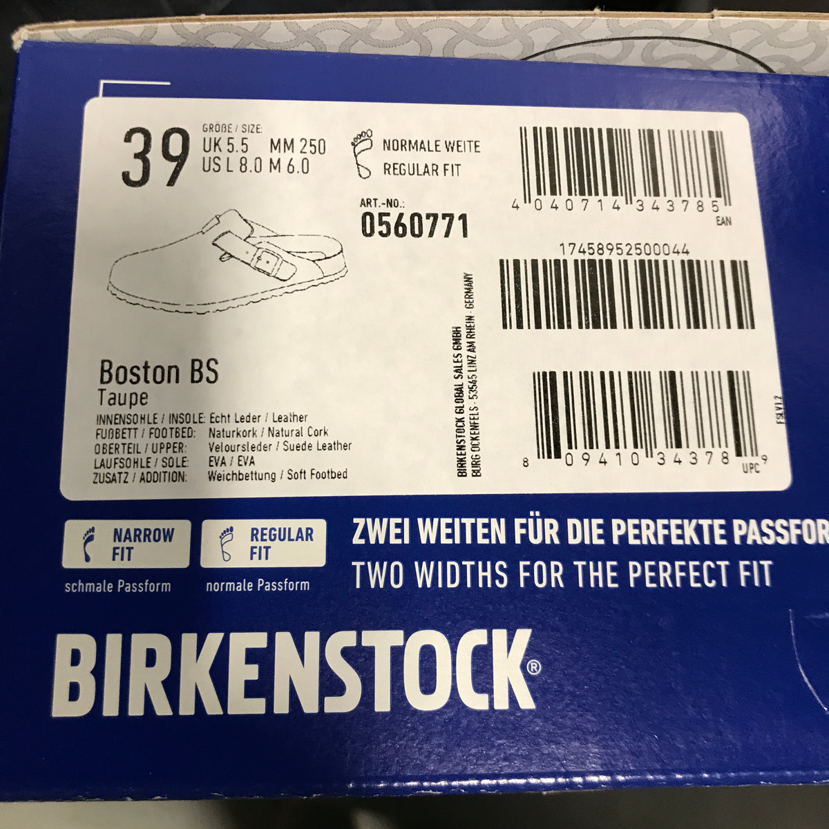 Birkenstock Boston Soft Footbed - Taupe Suede Leather