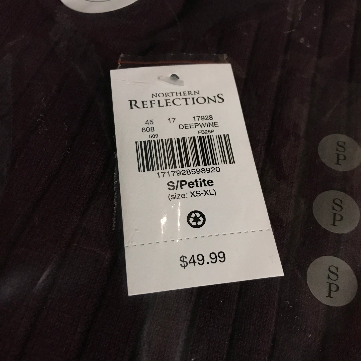 Northern Reflections Ribbed Mock Neck Pullover