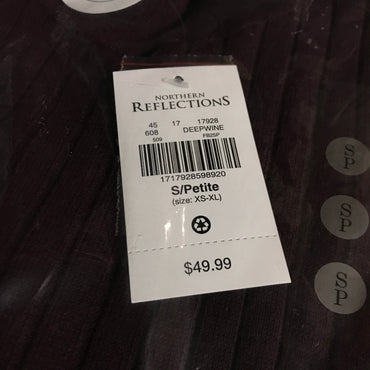 Northern Reflections Ribbed Mock Neck Pullover