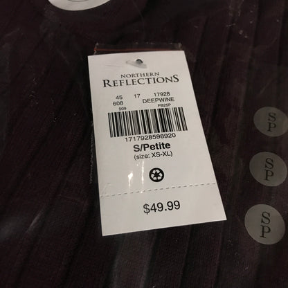 Northern Reflections Ribbed Mock Neck Pullover