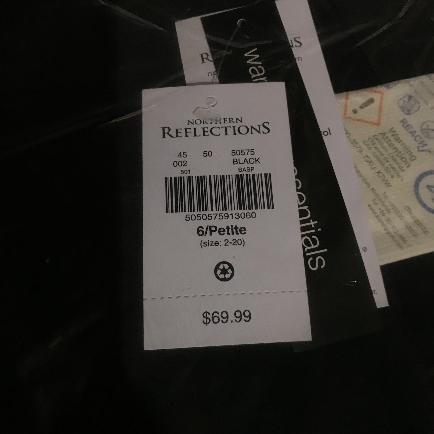 Northern Reflections Basic Essential Slim Black Jean