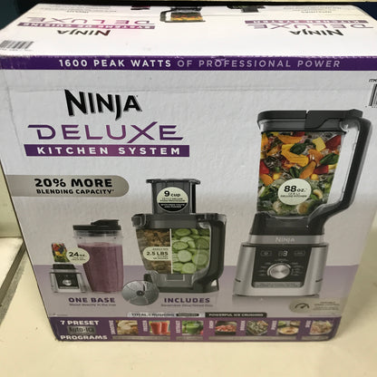 Ninja Deluxe Blender & Kitchen System with 88-oz. (2.6 L) Pitcher, 9-Cup Processor & Auto-iQ