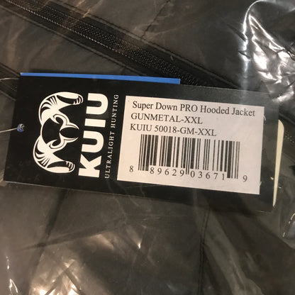 KUIU Super Down PRO Hooded Jacket - Gunmetal
