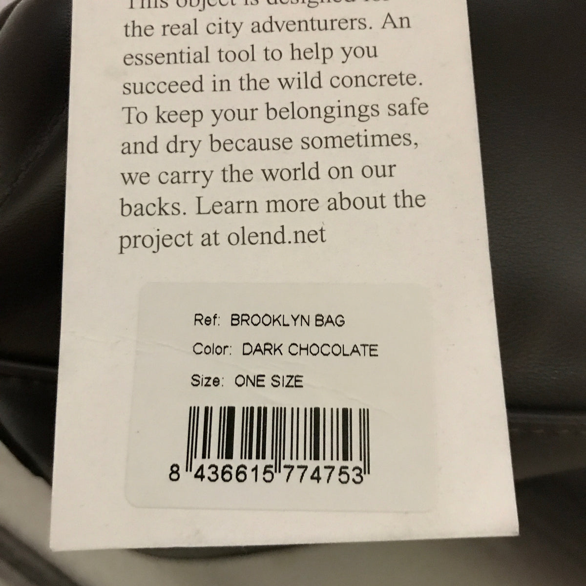 OLEND Brooklyn Bag - Dark Chocolate