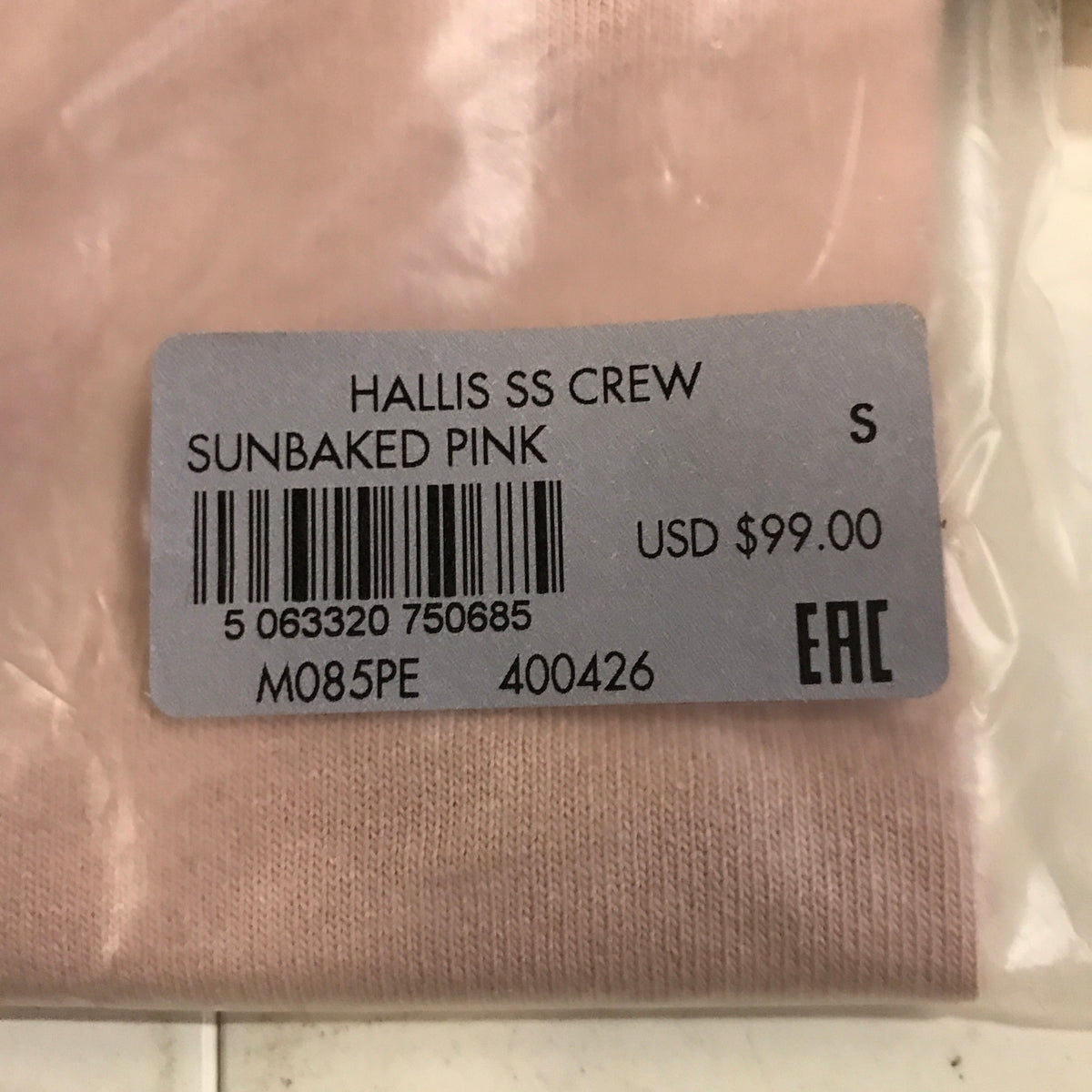 AllSaints Hallis Crew T-Shirt - Sunbaked Pink