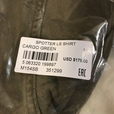 AllSaints Spotter Slim-Fit Cotton Overshirt - Cargo Green