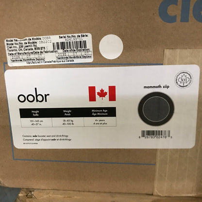 clek oobr High Back Booster Seat - mammoth ziip