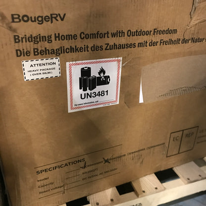 BougeRV ROCKY 50 55QT (52L) Dual Zone 12V Portable Refrigerator - PICK UP ONLY