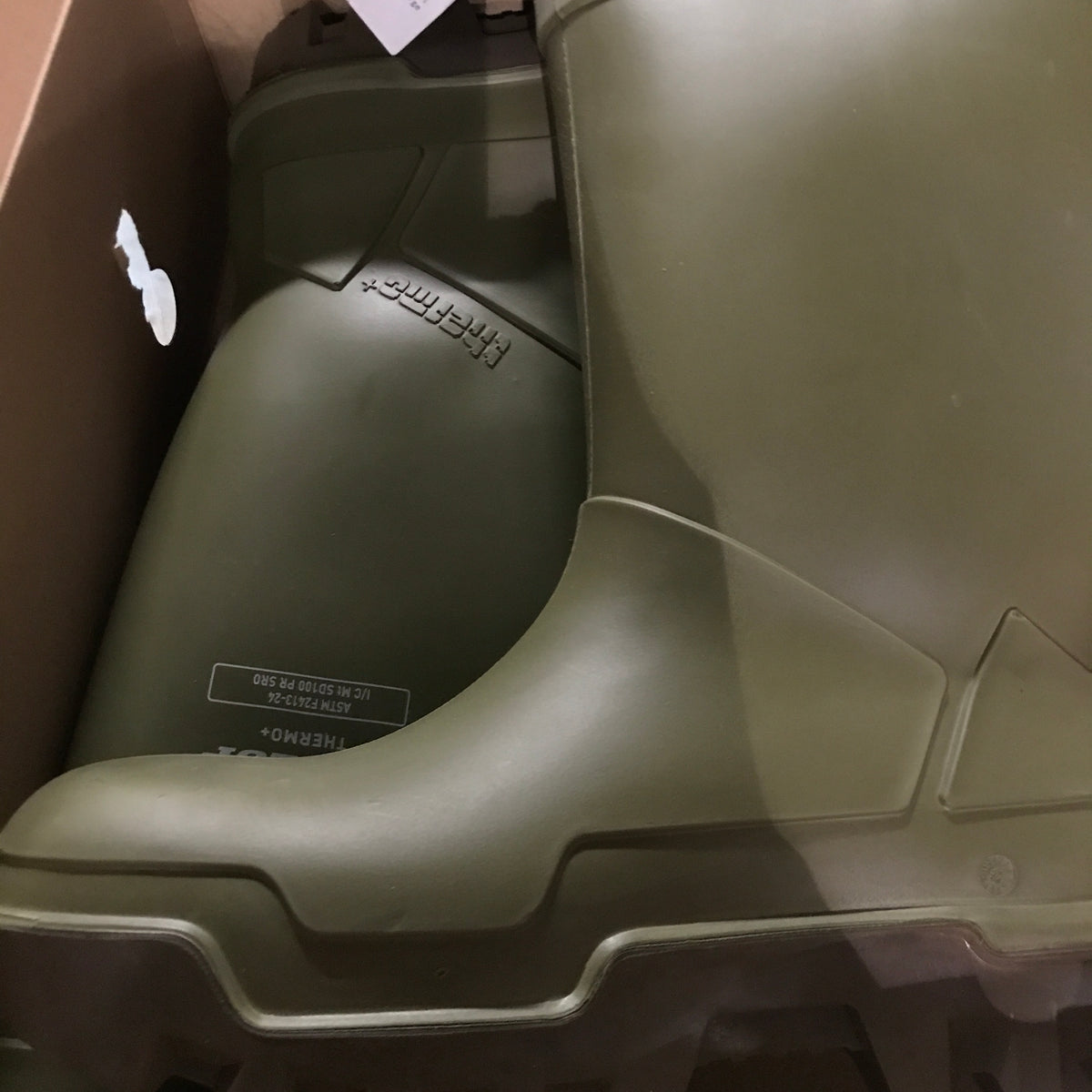 Dunlop Purofort Thermo+ Full Safety Boots - Green/Brown (E662843)