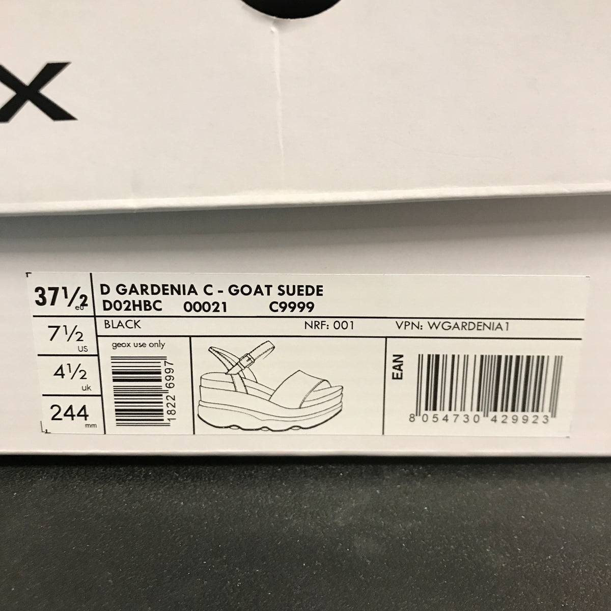 Geox Gardenia Women's Platform Sandals - Black