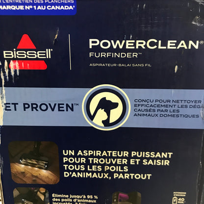BISSELL PowerClean FurFinder Self-Standing Cordless Stick Vacuum