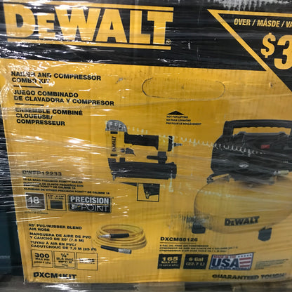 DEWALT 6 Gal. Heavy-Duty Pancake Compressor and 18-Gauge Brad Nailer