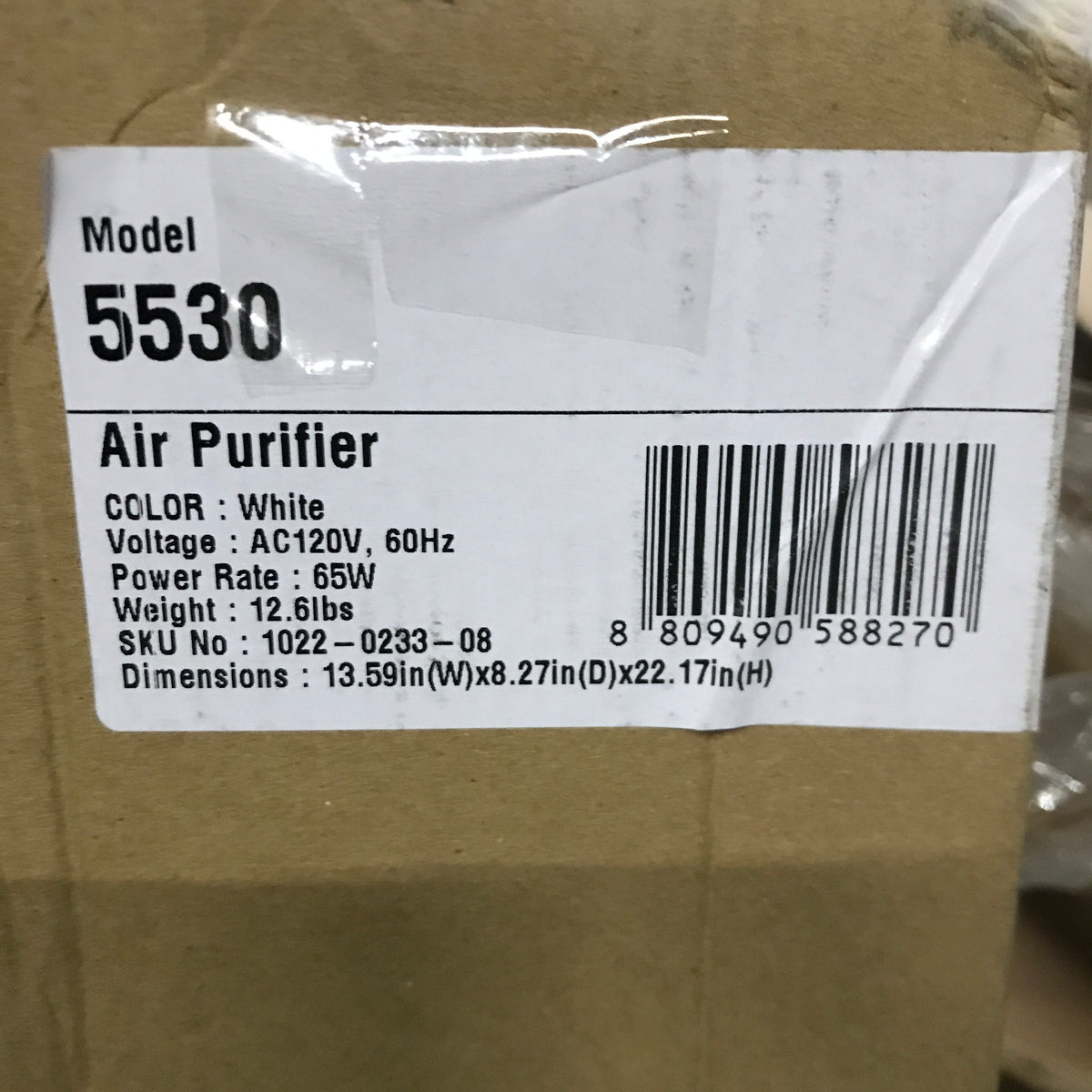 WINIX 5530 Air Purifier - White