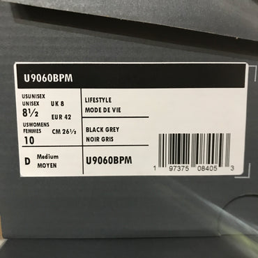 New Balance 9060 - Black with phantom and magnet