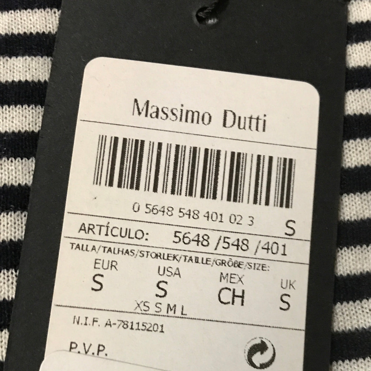 Massimo Dutti Striped Cotton & Silk Knit Sweater