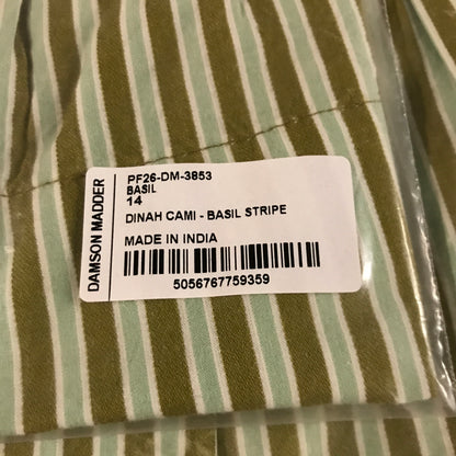 Damson Madder Dinah Cami - Green Stripe