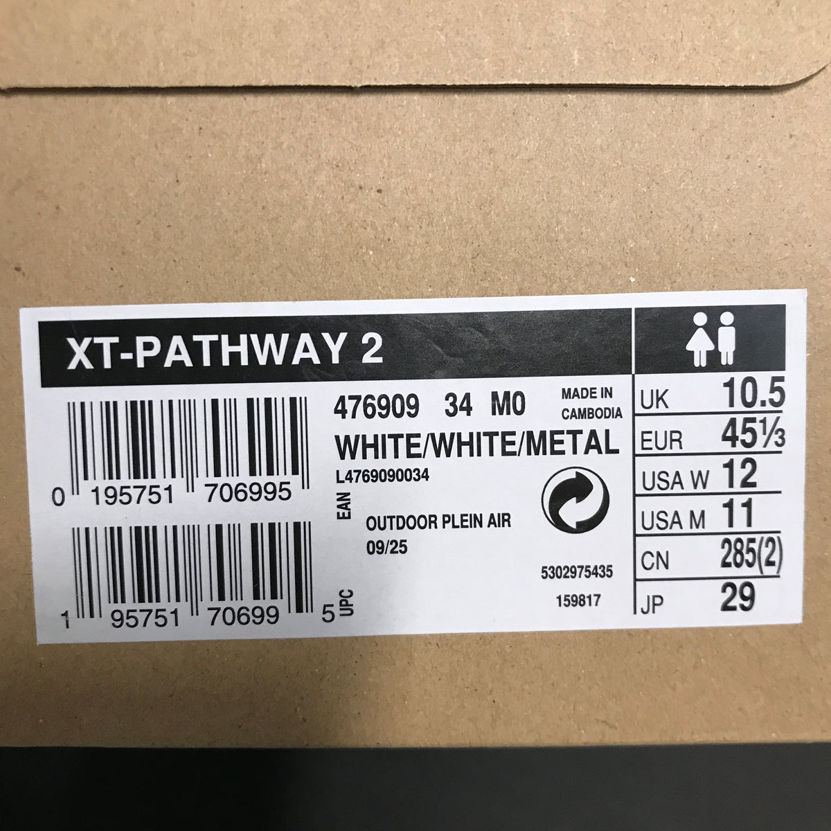 Salomon XT-PATHWAY 2 Unisex Sneakers - White / White / Metal