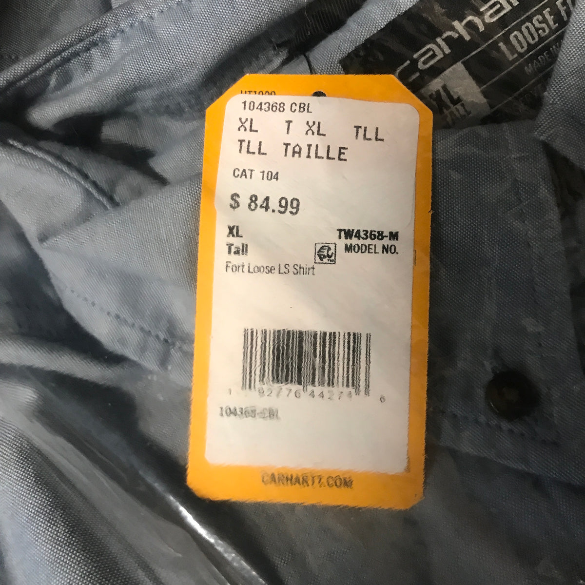 Carhartt Fort Loose SS Shirt - Denim Blue Chambray