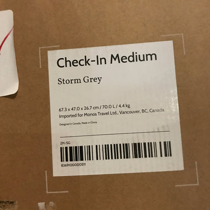 Monos Check-In Medium in Storm Grey