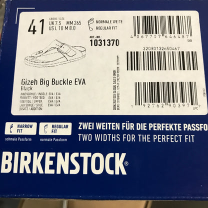 Birkenstock Women's Gizeh Big Buckle EVA - Black