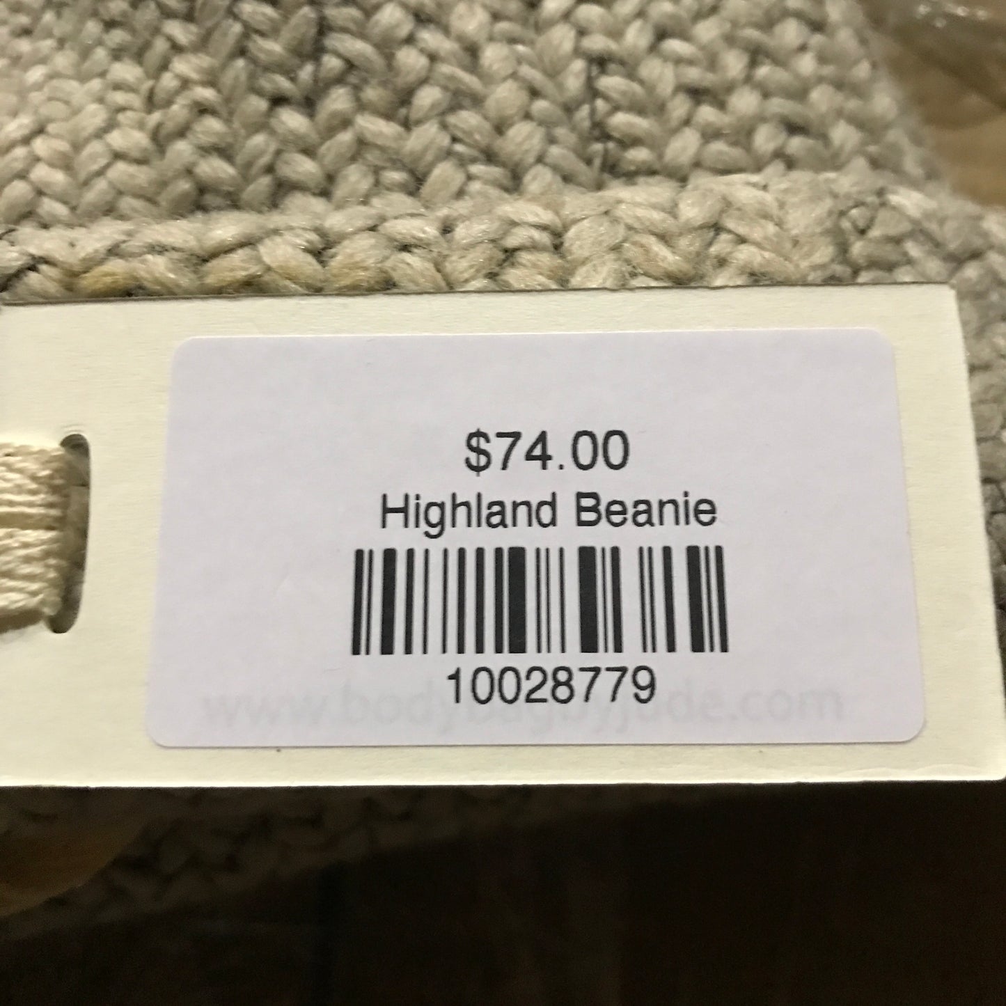Bodybag by Jude Cambridge Highland Beanie in Sand
