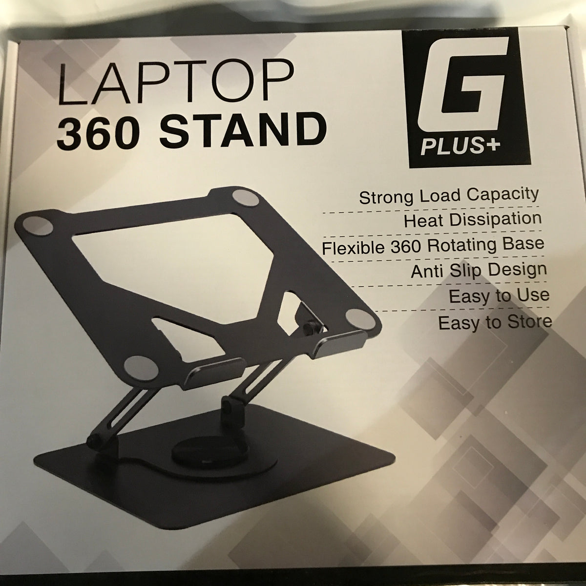 GPlus+ Laptop Stand with 360 Rotating Base