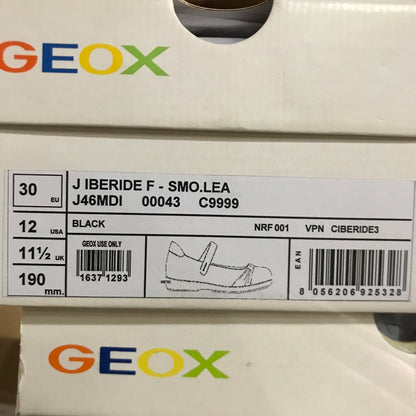 Geox Iberide Girl School Shoes - Black