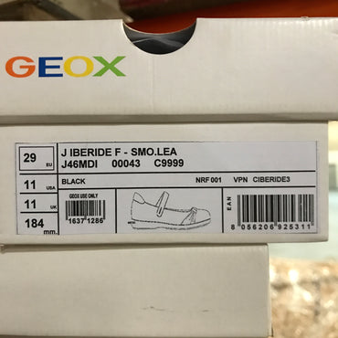 Geox Iberide Girl School Shoes - Black