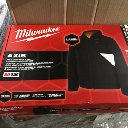 Milwaukee Men's X-Large M12 12V AXIS Black Heated Jacket