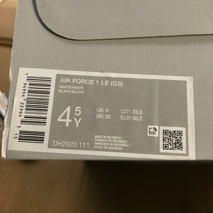 Nike Air Force 1 (GS) Older Kids' Shoe - White 4.5Y