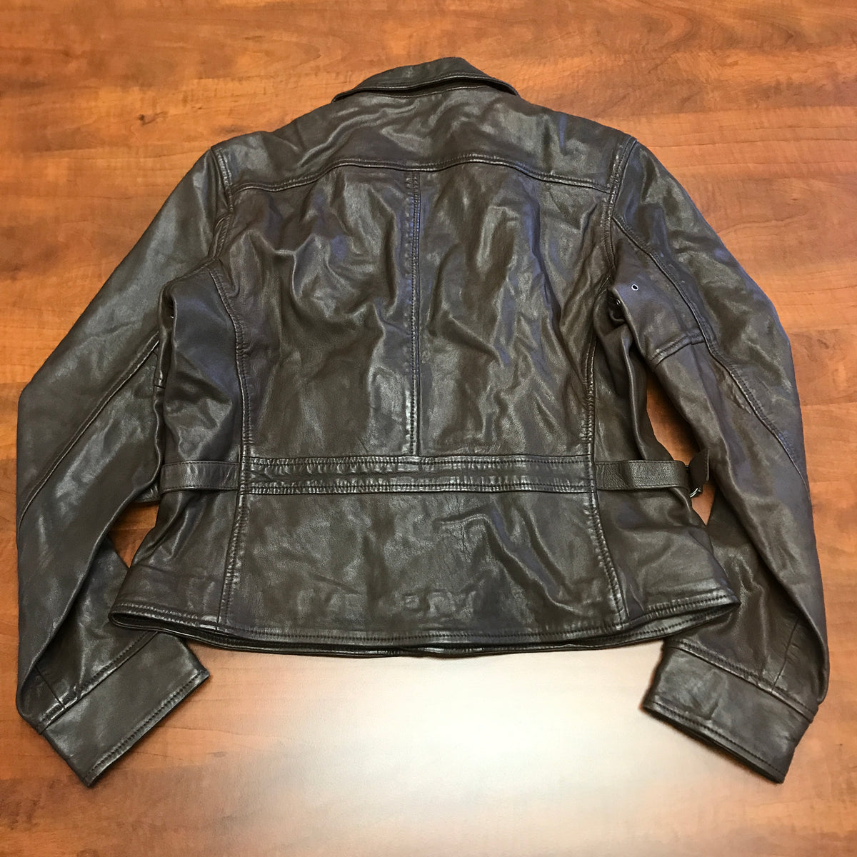 Polo Ralph Lauren Women's Leather Moto Biker Jacket - Brown
