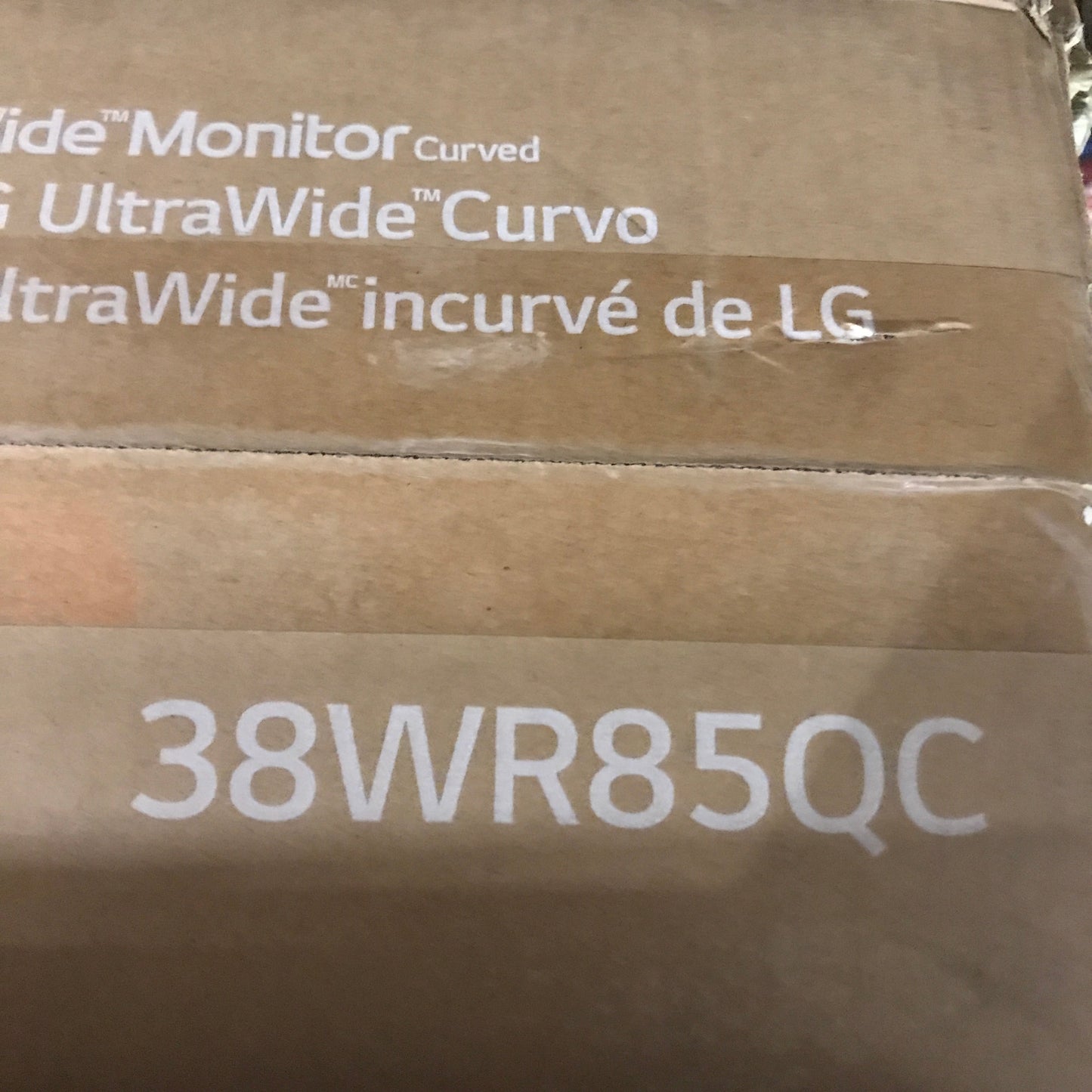 LG 38" UltraWide™ QHD+ (3840x1600) Curved Monitor - PICK UP ONLY