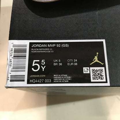 Air Jordan MVP 92 Big Kids' Shoes - Black / Infrared 23