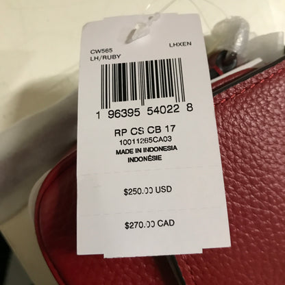 Coach Cassie Crossbody Purse - Ruby Red