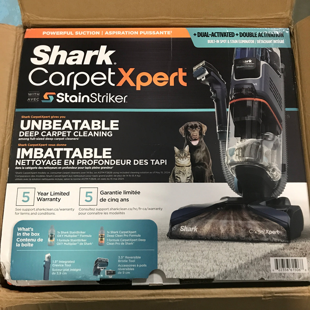 Shark CarpetXpert StainStriker Carpet & Upholstery Cleaner, 2 Tools, EX200C