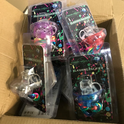 Kandies World LED Pacifier Necklace Rave Accessory - 24 Pcs