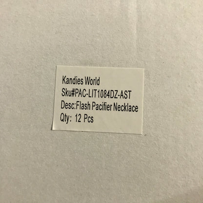 Kandies World LED Pacifier Necklace Rave Accessory - 24 Pcs