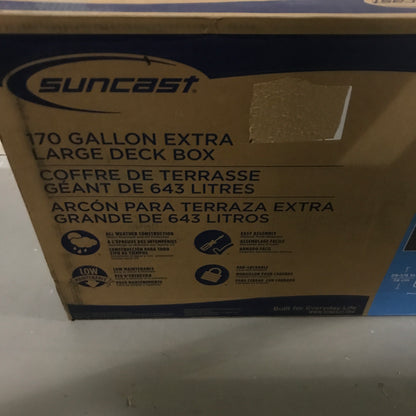 Suncast Extra Large Deck Box 170G - PICK UP ONLY